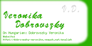 veronika dobrovszky business card
